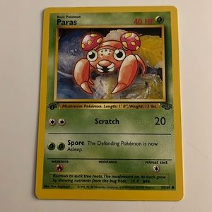 Para First Edition Pokemon Card